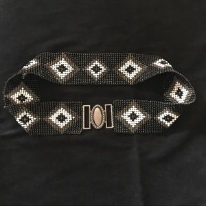 Vintage Navajo style Bronze Buckle stretch Belt